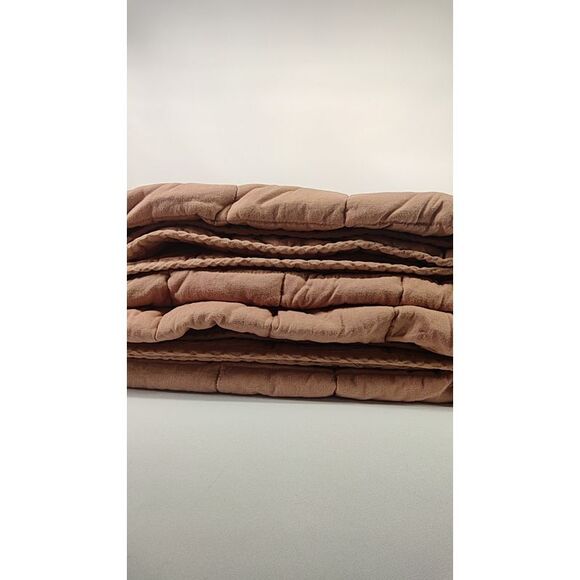 Quince European Linen Box Quilt Desert Sunset Blankets King/Cal King - Picture 2 of 3